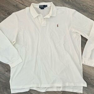 Polo Ralph Lauren men’s white long sleeve polo size XXL